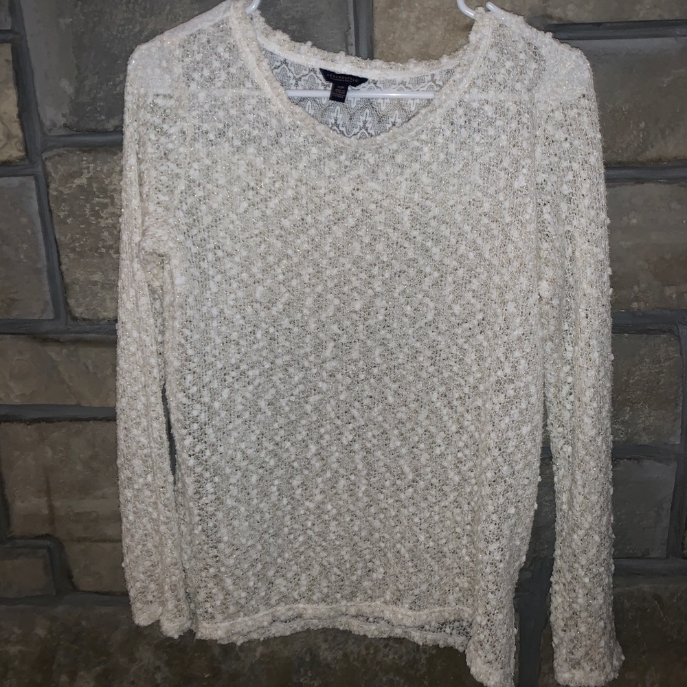 AEROPOSTALE WHITE LONG SLEEVE TOP
